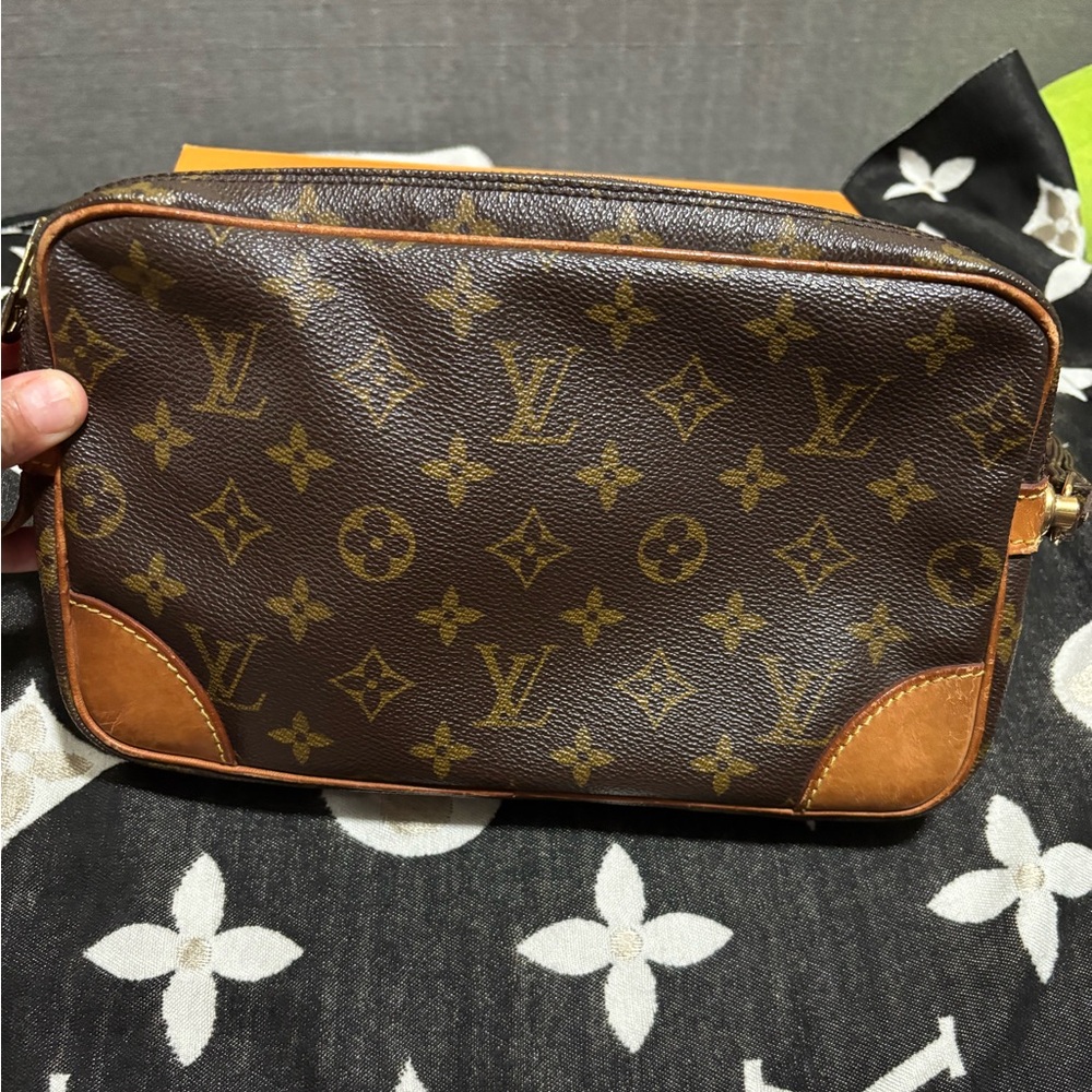 Louis Vuitton Brown Monogram Dragonne GM